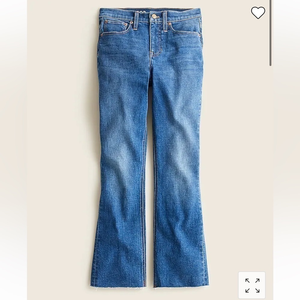 J Crew Demi Boot Cut Crop Jeans size 25